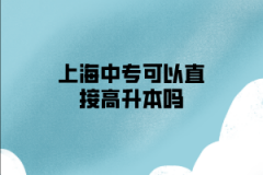 上海中专可以直接高升本吗？